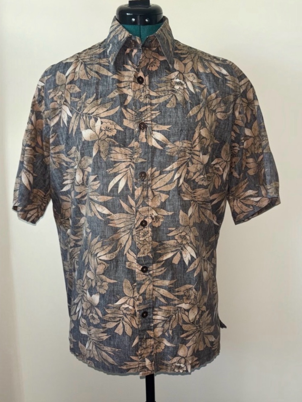 Cooke Street Honolulu Men’s M Tropical Floral Hawaiian Shirt 100% Cotton